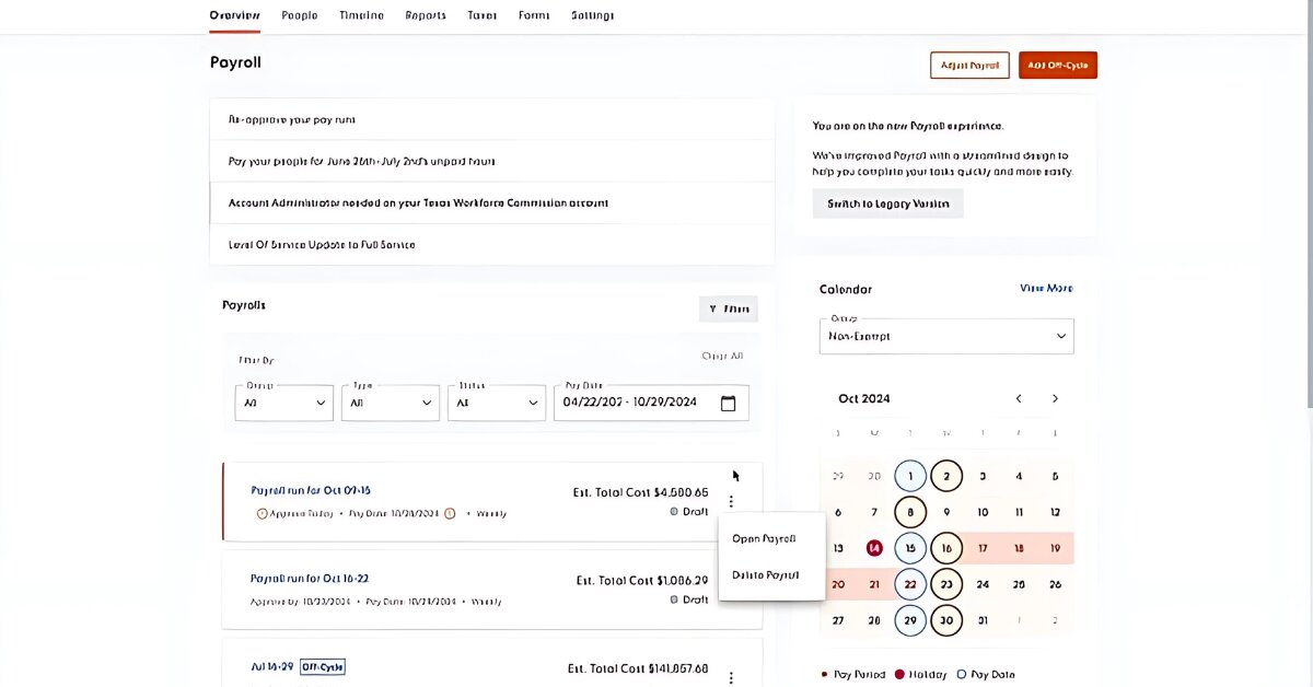 zenefits screenshot