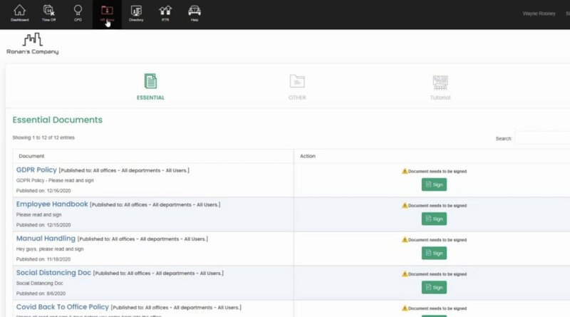 hrlocker screenshot